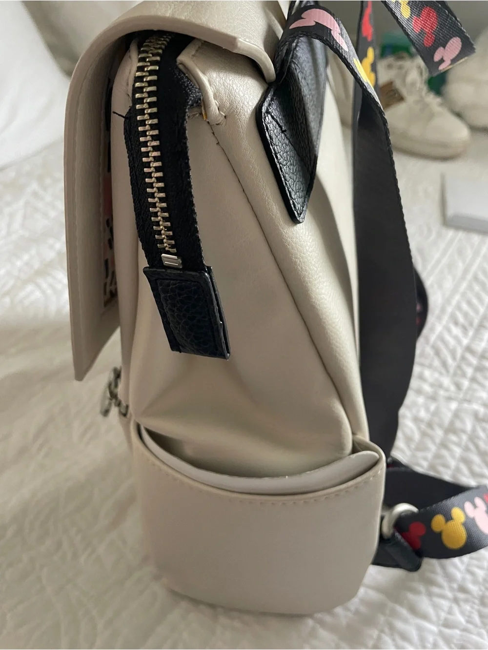Hard-to-find NWT Freshly Picked Disney Mickey Diaper Bag Backpack Leather